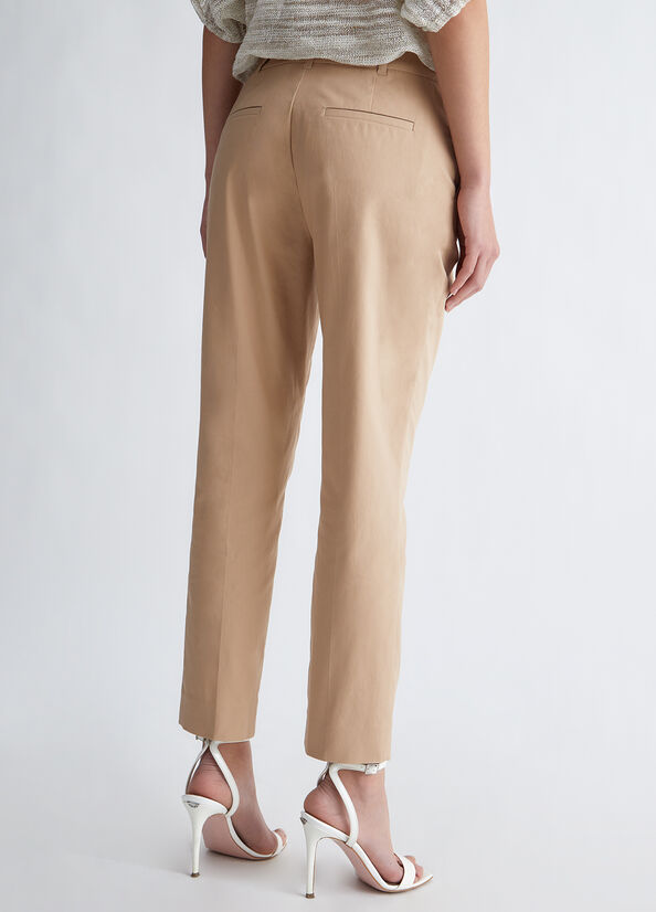 Beige Liu Jo Eco-Friendly Cigarette Women's Pants | SDC-492630