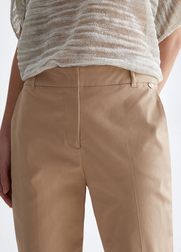 Beige Liu Jo Eco-Friendly Cigarette Women's Pants | SDC-492630