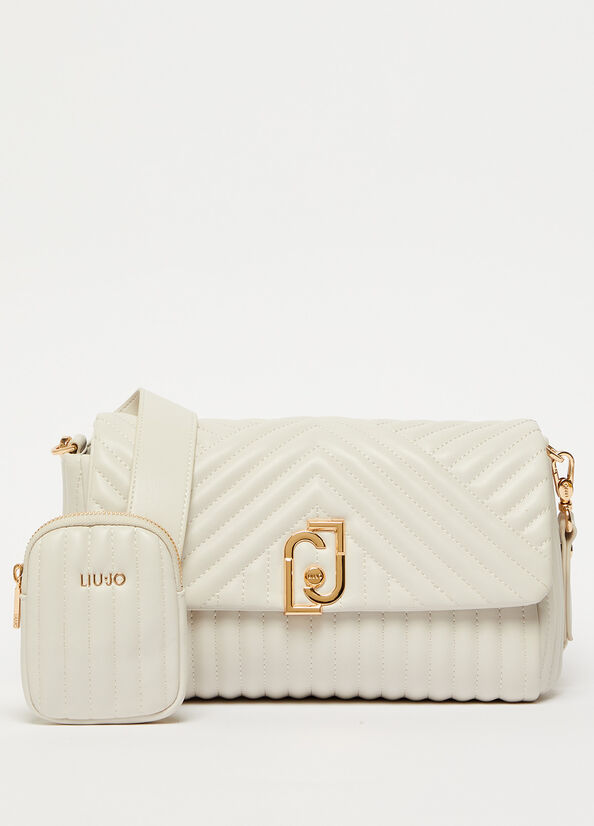 Beige Liu Jo Eco-Friendly Quilted Women's Crossbody Bags | WCJ-039478