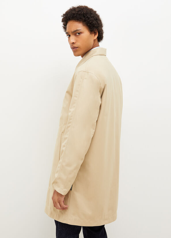 Beige Liu Jo Padded Trench Men's Jackets | UHQ-834569