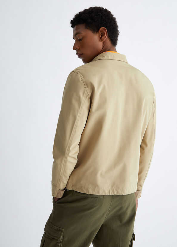 Beige Liu Jo Windproof Men's Jackets | ABD-194036