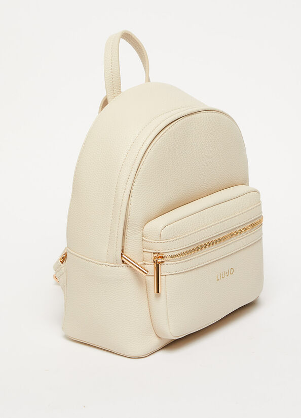 Beige Liu Jo With Logo Women's Backpacks | BXT-126958