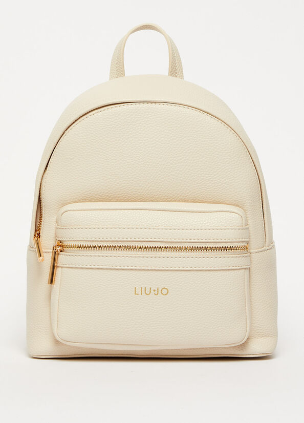 Beige Liu Jo With Logo Women\'s Backpacks | BXT-126958