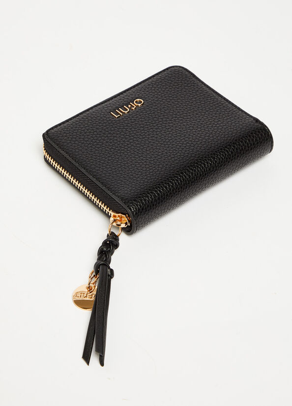 Black Liu Jo Eco-Friendly With Charm Women's Wallets | EOR-096482