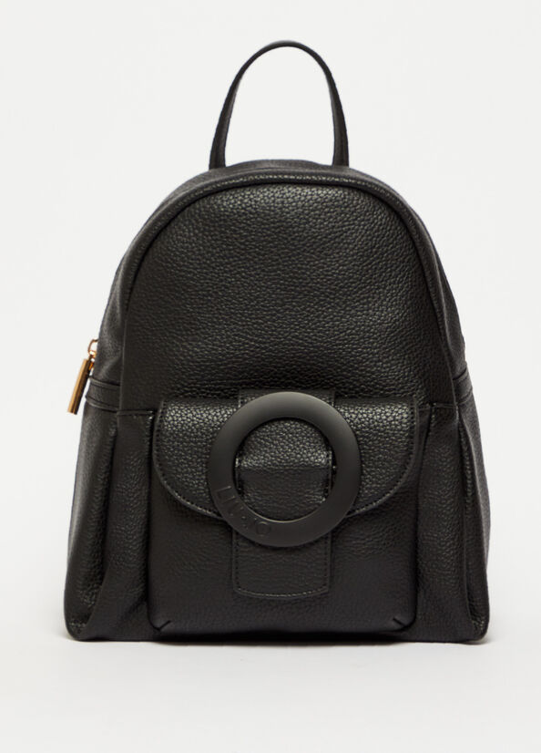 Black Liu Jo Eco-Friendly Women's Backpacks | JFN-329467