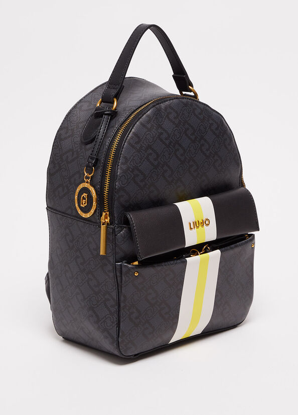 Black Liu Jo Eco-Friendly Women's Backpacks | NJQ-849703