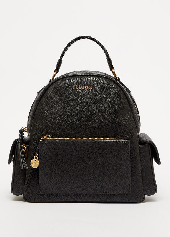 Black Liu Jo Eco-Friendly Women's Backpacks | YPT-614052