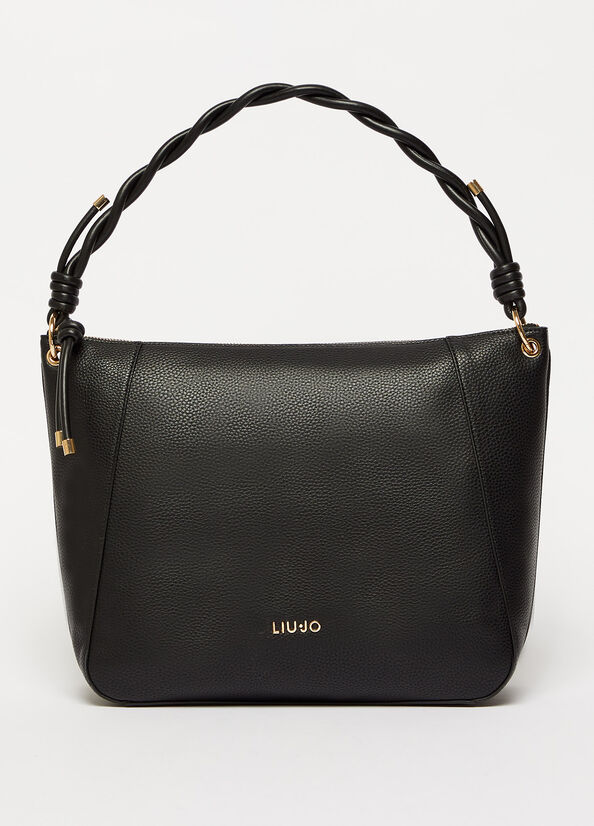 Black Liu Jo Eco-Friendly Women's Shoulder Bags | COL-637420