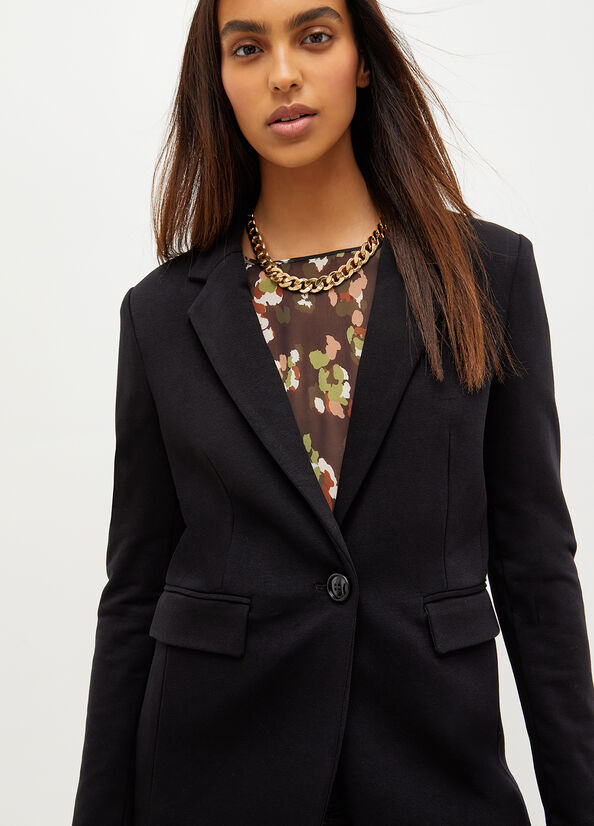 Black Liu Jo Fabric Blazer Women's Jackets | LKG-825109