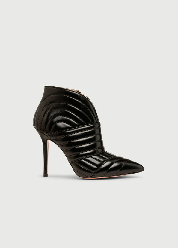 Black Liu Jo Leather With Stiletto Heel Women's Ankle Boots | XUO-975608