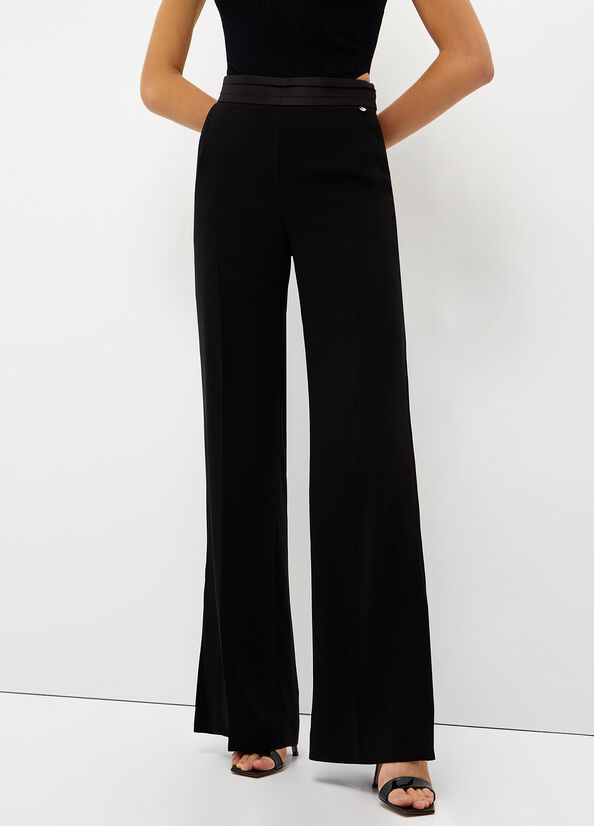 Black Liu Jo Palazzo Women\'s Pants | RVJ-987643