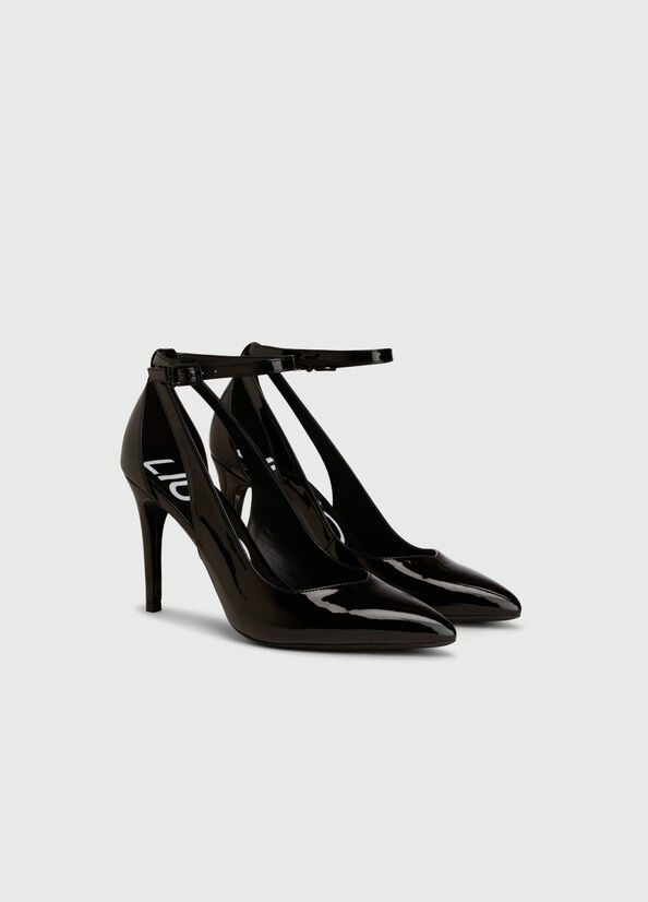 Black Liu Jo Patent Leather Women's High Heels | WKJ-896741