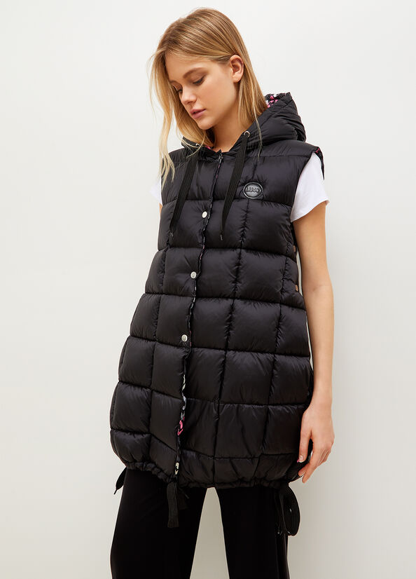 Black Liu Jo Quilted Padded Gilet Women\'s Jackets | YCG-058374