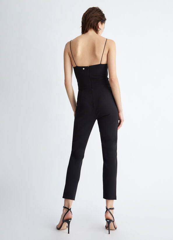 Black Liu Jo Smart Jumpsuit Women's Dress | BVI-970153