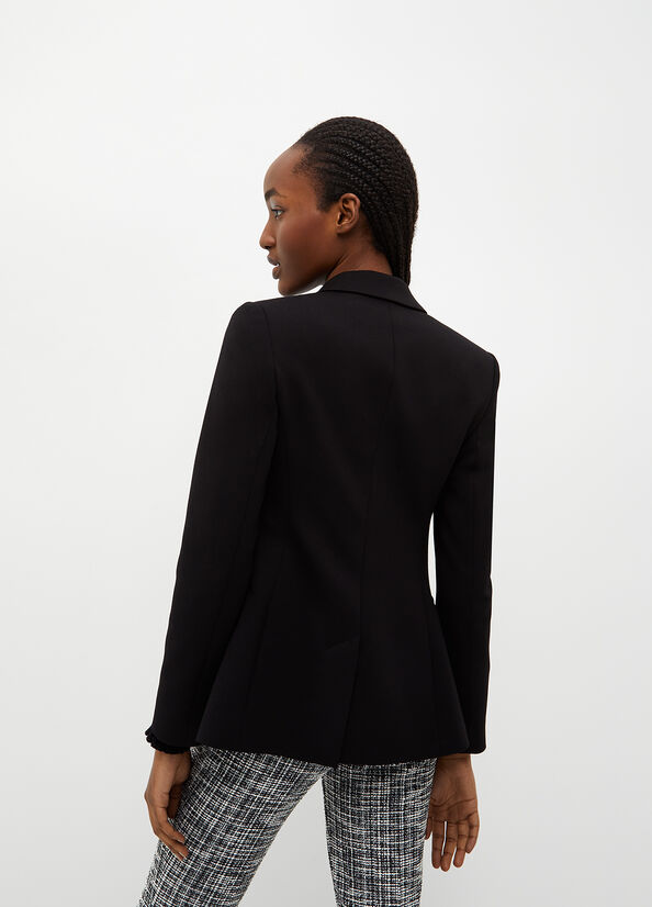 Black Liu Jo Stretch Blazer Women's Jackets | JIQ-509213