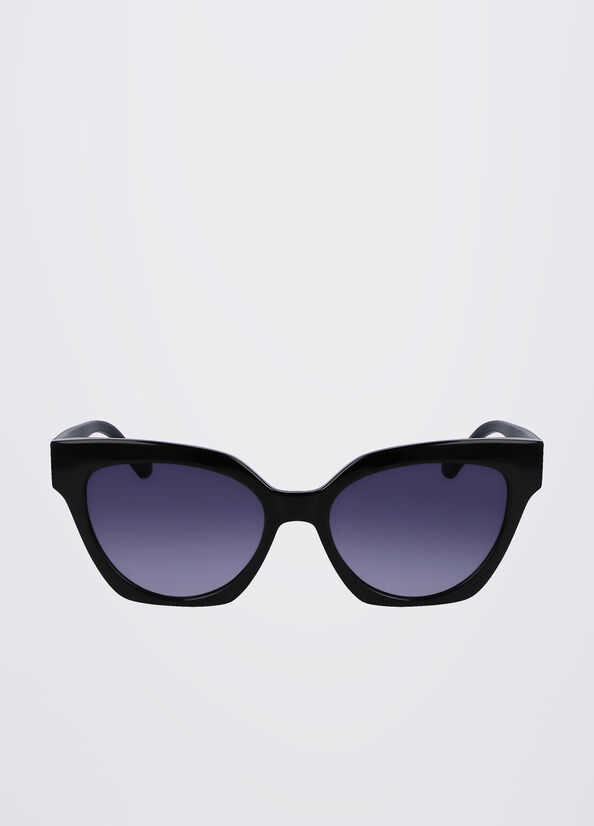 Black Liu Jo With 3d Pattern Women\'s Sunglasses | RQZ-271869