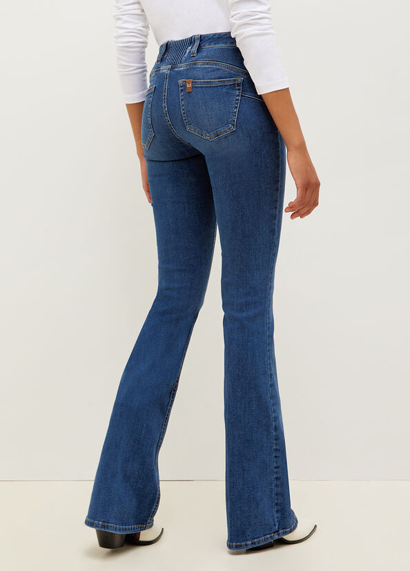 Blue Liu Jo Eco-Friendly Women's Straight-Fit Jeans | JEP-012487