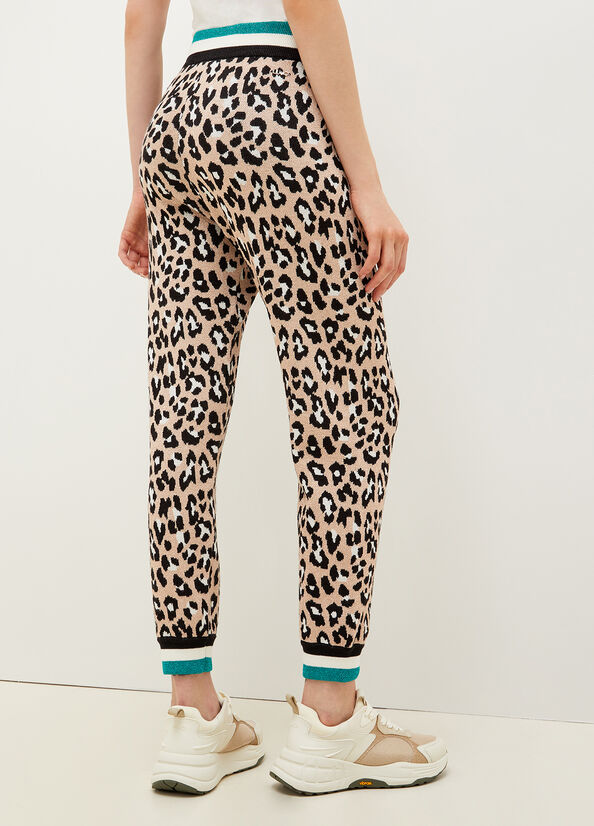 Brown Liu Jo Animal-Print Jogging Women's Pants | CWU-301827