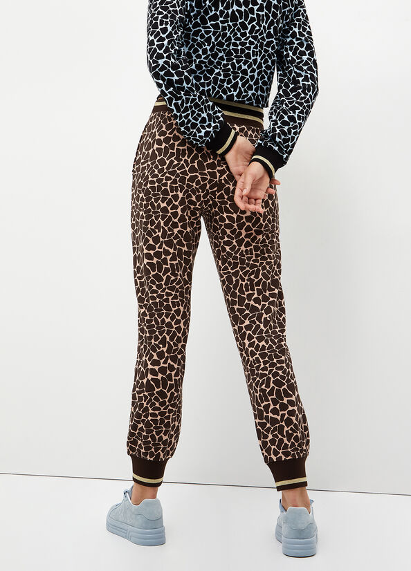 Brown Liu Jo Animal-Print Jogging Women's Pants | TNZ-275630