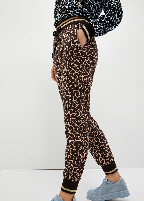 Brown Liu Jo Animal-Print Jogging Women's Pants | TNZ-275630