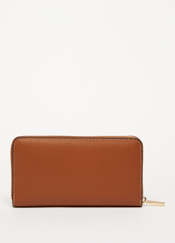 Brown Liu Jo Eco-Friendly Zip-Around Women's Wallets | KVX-952874