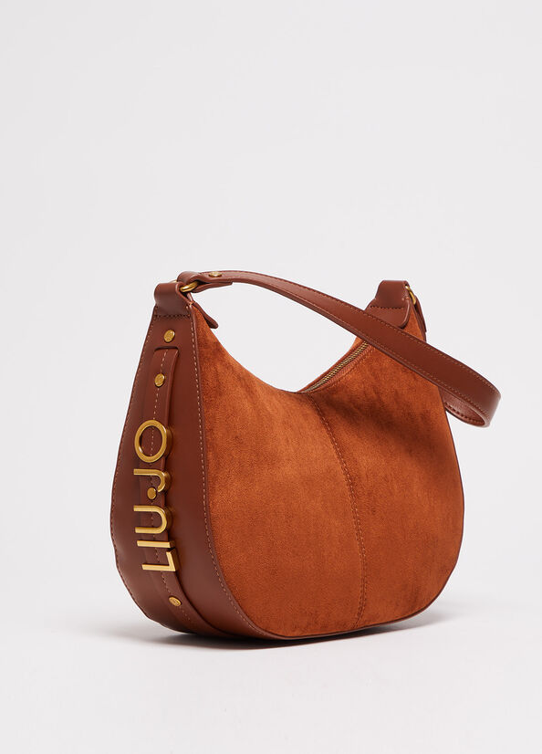 Brown Liu Jo Suede Women's Crossbody Bags | QVL-739684