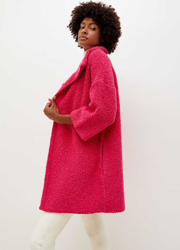 Fuchsia Liu Jo Knit Women\'s Coats | VLB-018256