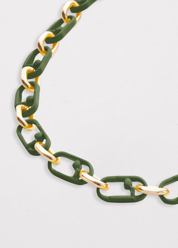 Green Liu Jo Monogram Necklace Women's Jewelry | OJB-872936