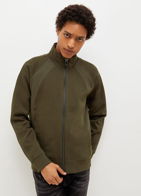 Green Liu Jo With Zip Men\'s Sweaters | XZR-497650