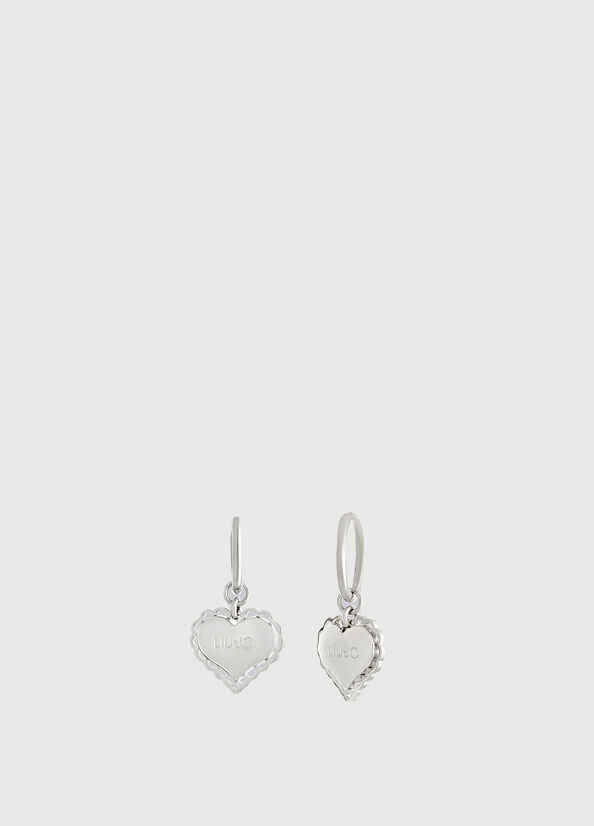 Grey Liu Jo Earrings With Hearts Women\'s Jewelry | OBK-897056