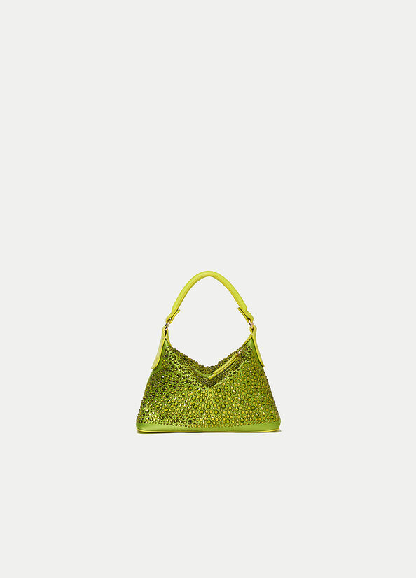 Light Green Liu Jo Mini Hobo With Gemstones Women's Crossbody Bags | VKN-872460