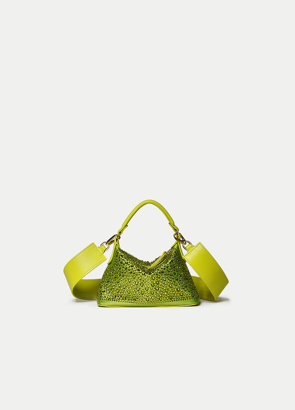 Light Green Liu Jo Mini Hobo With Gemstones Women\'s Crossbody Bags | VKN-872460