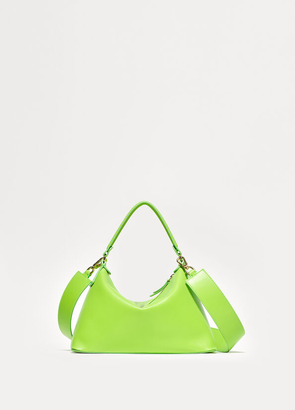 Light Green Liu Jo Small Hobo In Leather Women\'s Crossbody Bags | KZN-503879