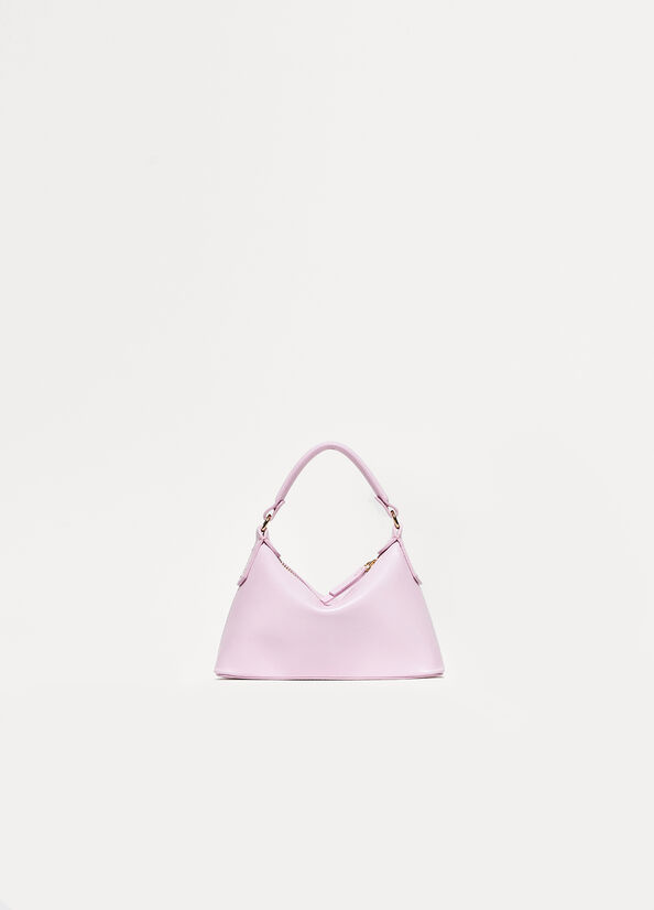 Light Pink Liu Jo Leather Mini Hobo Women's Crossbody Bags | ZDL-375029