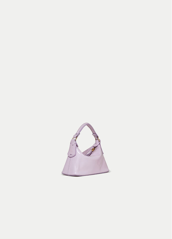 Light Pink Liu Jo Patent Leather Micro Hobo Women's Crossbody Bags | VJY-863150