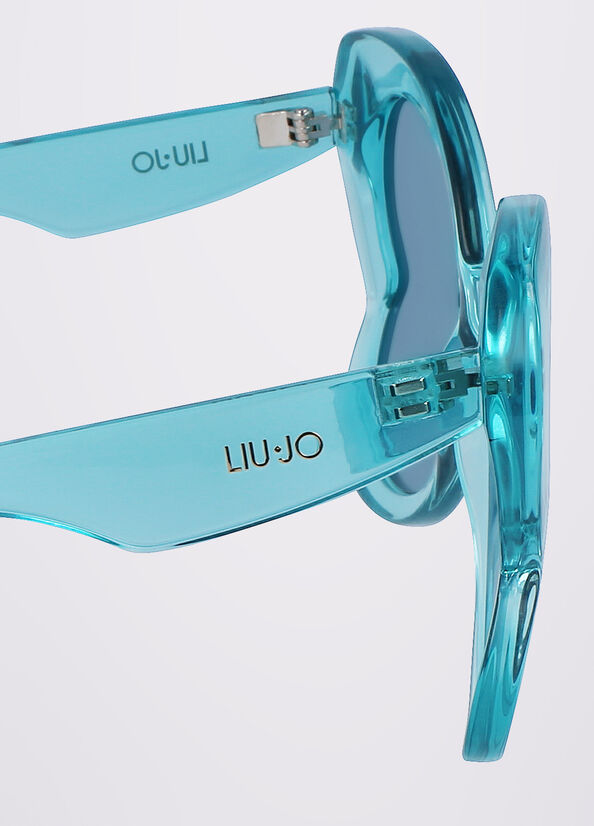 Light Turquoise Liu Jo Butterfly Women's Sunglasses | TFO-014785