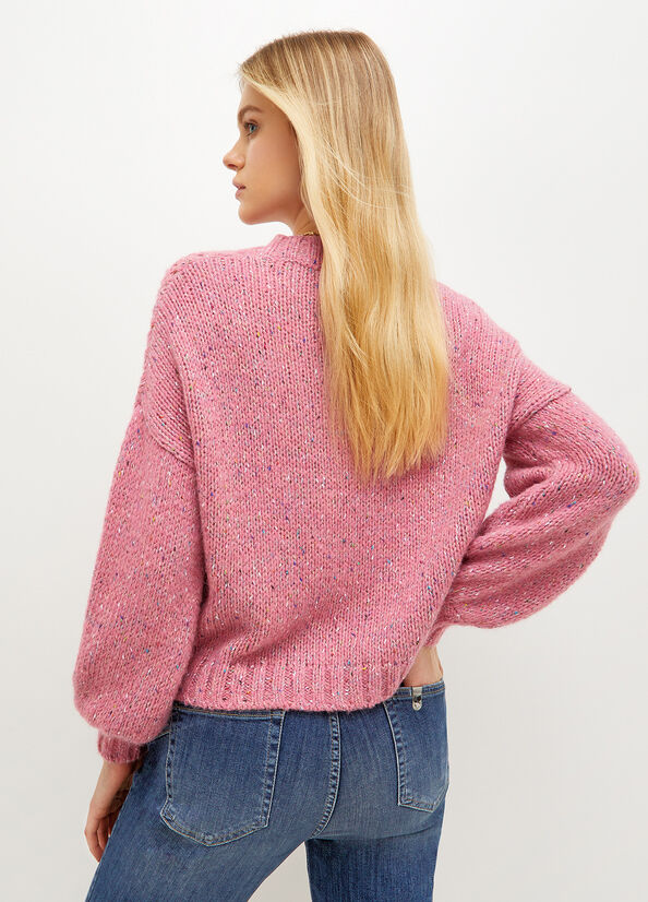 Pink Liu Jo Alpaca Blend Women's Sweaters | DYK-809152