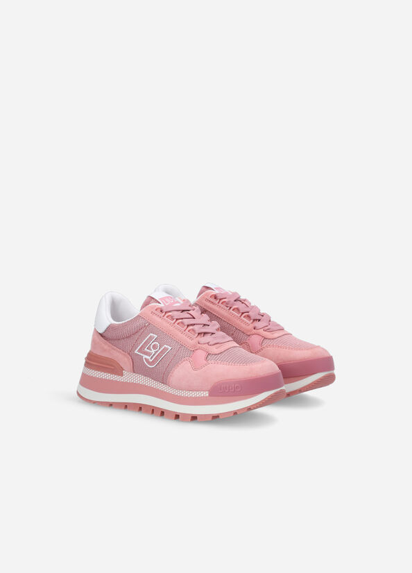 Pink Liu Jo Brighty Mesh Women's Sneakers | YIP-852109