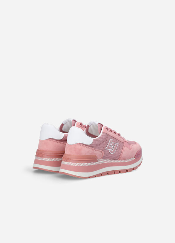 Pink Liu Jo Brighty Mesh Women's Sneakers | YIP-852109