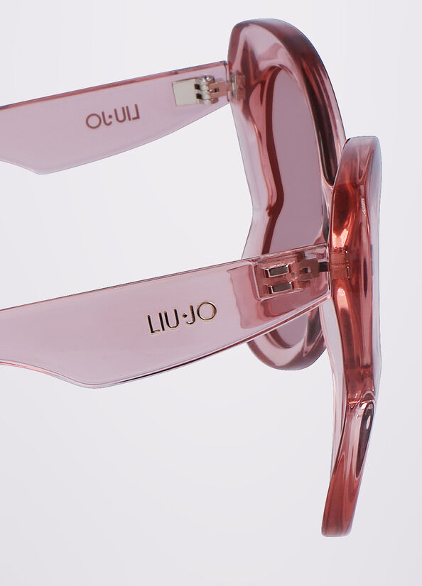 Pink Liu Jo Butterfly Women's Sunglasses | JQT-895731