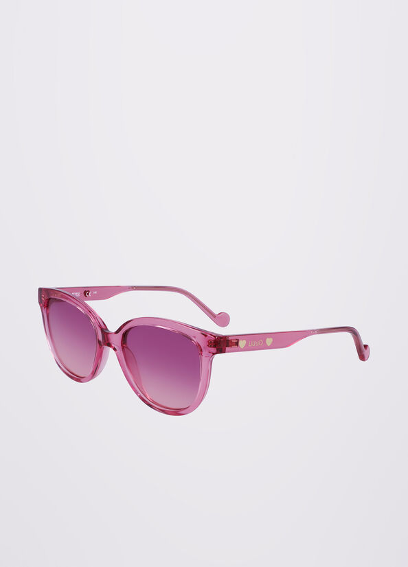 Pink Liu Jo Butterfly Women's Sunglasses | YHZ-165947