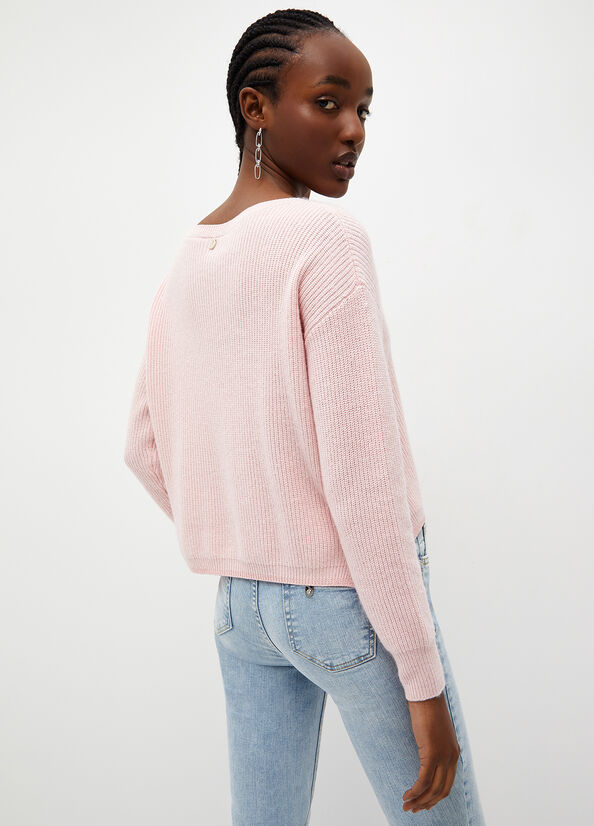 Pink Liu Jo Eco-Friendly Women's Sweaters | XTM-539687