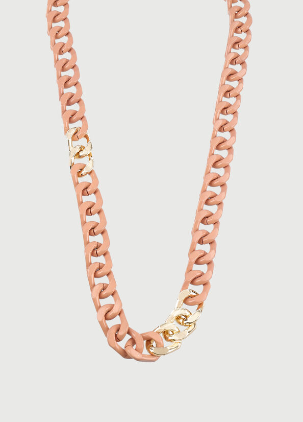 Pink Liu Jo Necklace With Enameled Chains Women\'s Jewelry | SUN-231980