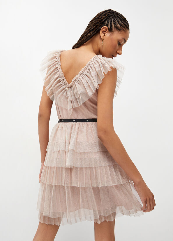 Pink Liu Jo Tulle Cocktail Women's Dress | SWH-475693