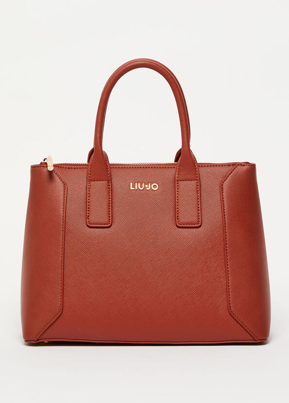 Red Liu Jo Eco-Friendly With Charm Women's Shopper Bag | BGS-276904