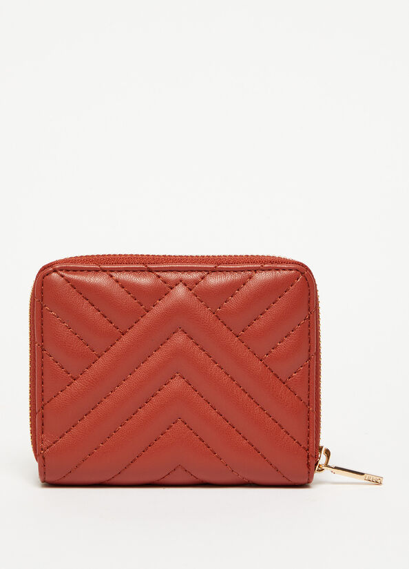 Red Liu Jo Small Eco-Friendly In Matelassé Women's Wallets | KFT-160528