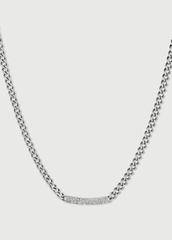 Silver Liu Jo Necklace With Diamantés Women\'s Jewelry | NVE-316940