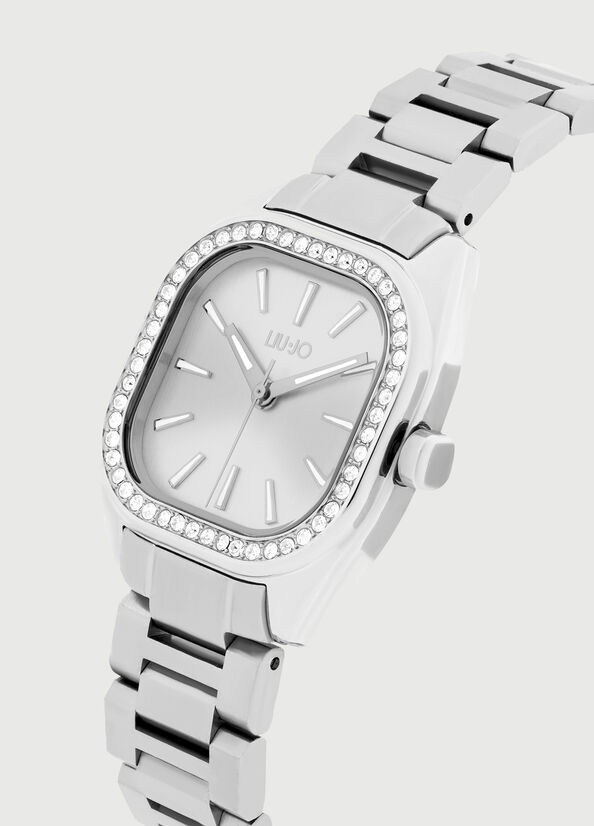 Silver Liu Jo Steel With Diamantés Women's Watches | OBW-740586