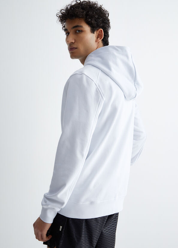 White Liu Jo Hooded Men's Sweaters | WRZ-053897