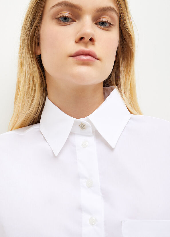 White Liu Jo Poplin Women's Shirts | KJO-374062